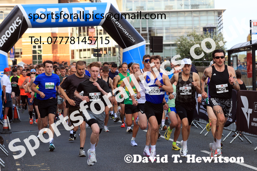 The Newcastle Quayside 10k Road Race, 2025 Newcastle Quayside 5k and 10k Road Race  Photo: David T. Hewitson/Sports for All Pics
